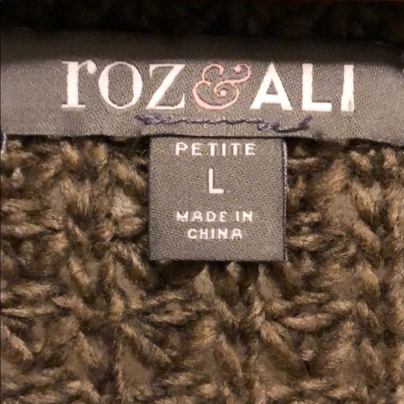 Roz & Ali unique sweater jacket - Picture 5 of 7